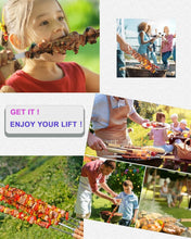 Load image into Gallery viewer, Heavy-Duty 304 Stainless Steel BBQ Skewers - Safe &amp; Easy Grilling Set of 12