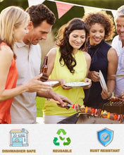 Load image into Gallery viewer, Heavy-Duty 304 Stainless Steel BBQ Skewers - Safe &amp; Easy Grilling Set of 12