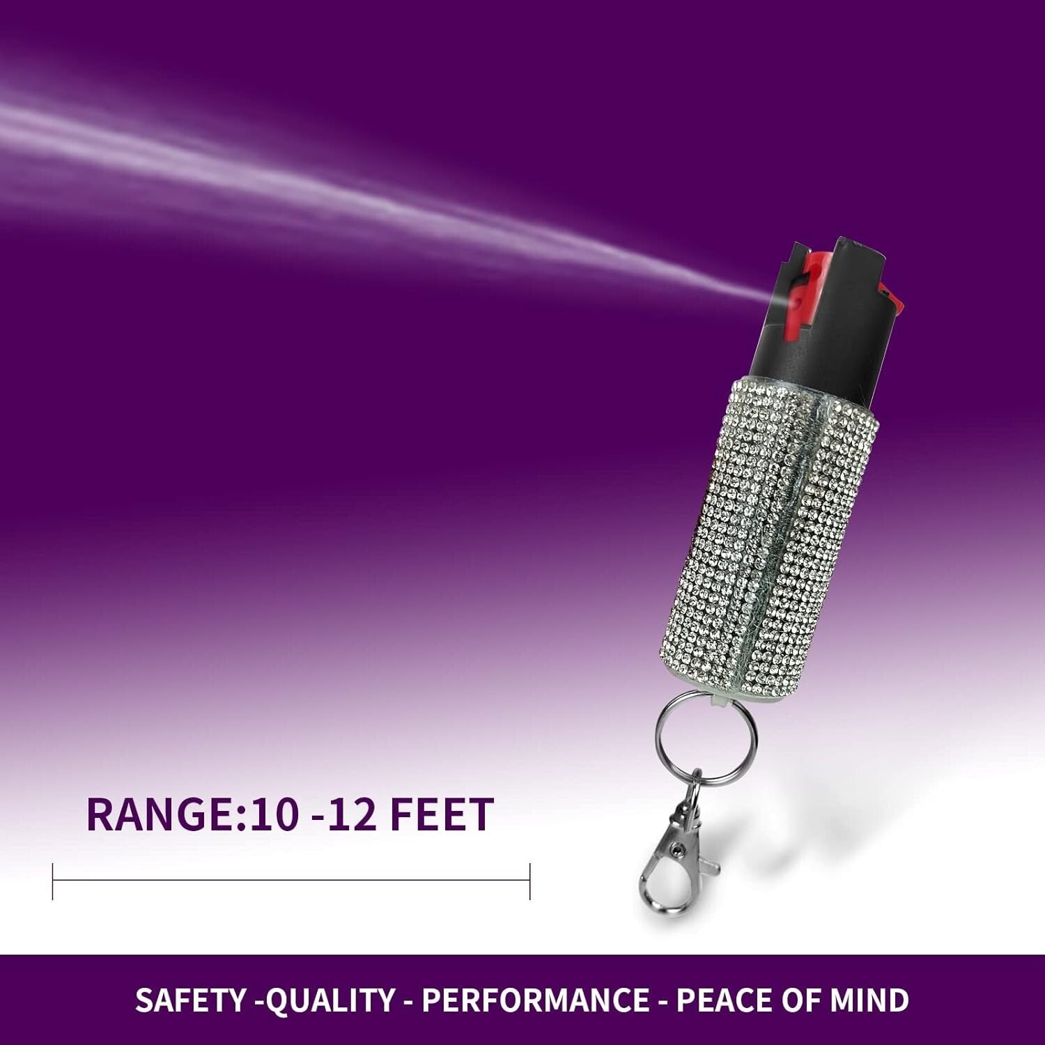 Chic PU Leather Wristlet Keychain Set with Pom Pom & Safety Alarm Accessory