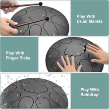 Load image into Gallery viewer, 8-Inch Waterproof Chakra Rain Drum with 11 Notes for Tranquil Outdoor Meditation