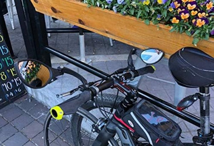 Premium Rearview Bike Mirror - Convex, Lightweight, Easy Install with 5mm Key