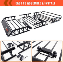 Load image into Gallery viewer, Universal Roof Rack Carrier Basket with Waterproof Bag &amp; Cargo Net - 51" x 36"