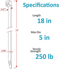 Load image into Gallery viewer, Black 18 Inch Zip Ties 250 Pack - Ultimate Strength, Indoor/Outdoor Use