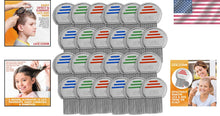 Load image into Gallery viewer, 24 Pack of Professional Stainless Steel Lice Combs - Safe &amp; Effective Removal