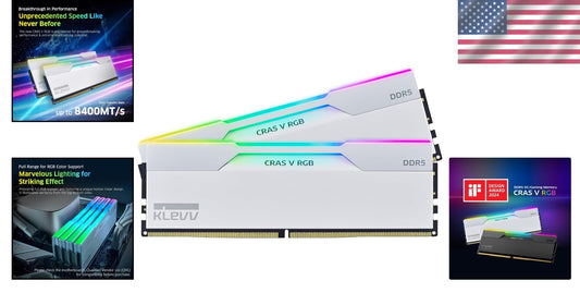CRAS V RGB 64GB DDR5 6400MHz Gaming Memory - Stunning LED & Overclock Ready