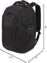 Load image into Gallery viewer, TSA-Friendly Black Stealth Laptop Backpack Suitable for 15-Inch Devices