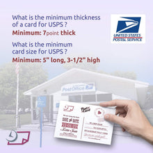 Load image into Gallery viewer, High-Quality 8-1/2" x 11" Postcards - 1000 Matte Finish Cards for All Printers