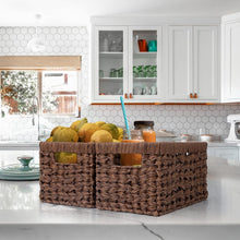 Load image into Gallery viewer, Versatile Waterproof Woven Baskets - 2-Pack for Bathroom and Kitchen Storage
