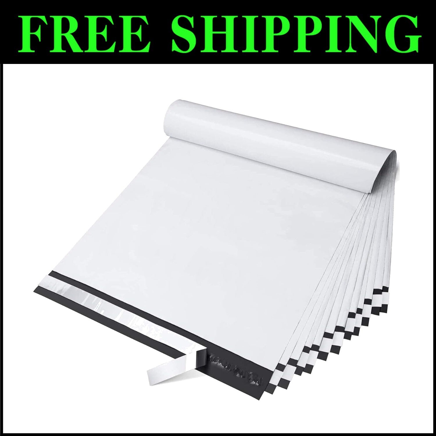200 Large White Poly Mailers 14.5x19 - Efficient Shipping for Small Businesses