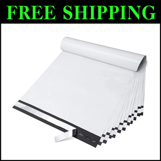 200 Large White Poly Mailers 14.5x19 - Efficient Shipping for Small Businesses