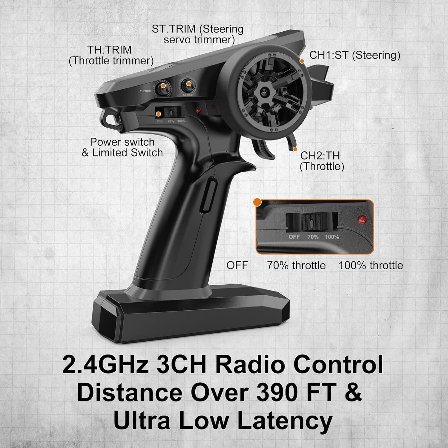 Brushless 1/16 RC Car & Truck, 42mph Offroad Vehicle for Thrilling Racing Fun