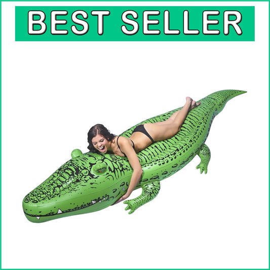 Over 11 Ft Premium Quality Inflatable Alligator - Perfect for Pool Parties