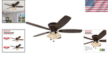Load image into Gallery viewer, Modern 52-Inch Indoor Ceiling Fan with Reversible Motor &amp; Quick-2-Hang Blades