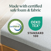 Load image into Gallery viewer, Twin 8-Inch Ultima Memory Foam Mattress - Fresh Green Tea &amp; Charcoal Infusion