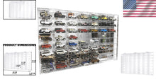 Load image into Gallery viewer, Compact Wall-Mounted Toy Car Display Cabinet - Holds 56 Diecast Models
