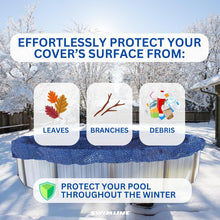 Load image into Gallery viewer, Winter Leaf Net for Above Ground Pools - 15FT Round, Easy to Install &amp; Maintain