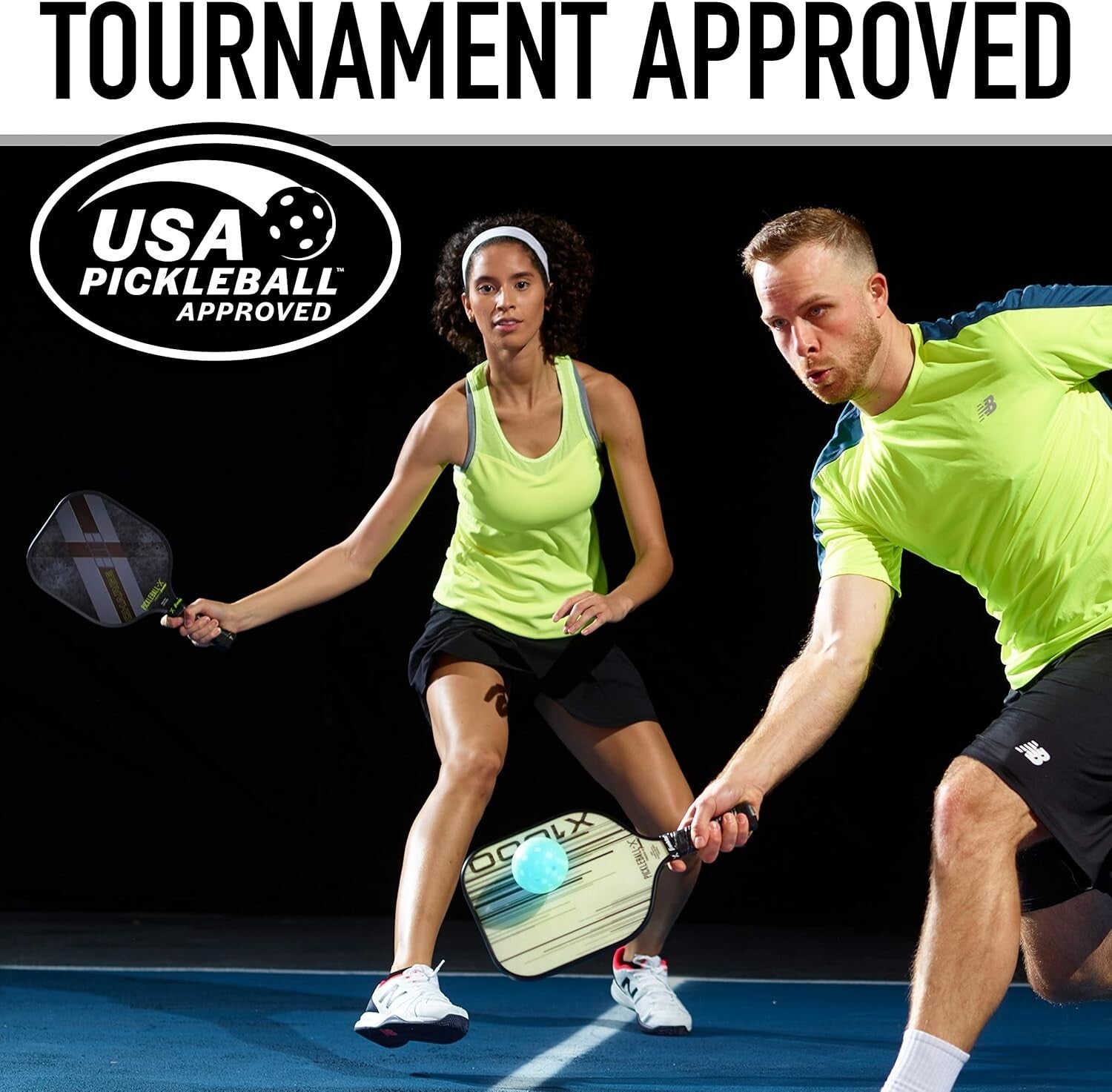X-26 USAPA Approved Indoor Pickleballs - Durable EVA - 100 Pack for Tournaments