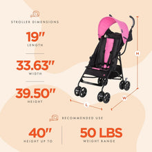 Load image into Gallery viewer, Stylish Petal Lightweight Stroller with Storage &amp; Safety Features for Infants