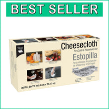 Load image into Gallery viewer, Versatile 36-Inch Food Grade Cotton Cheesecloth - 80 Yards for Crafts &amp; Cooking