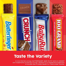 Load image into Gallery viewer, Classic Assorted Chocolate Candy Bars in Bulk - CRUNCH, Baby Ruth &amp; 100 Grand