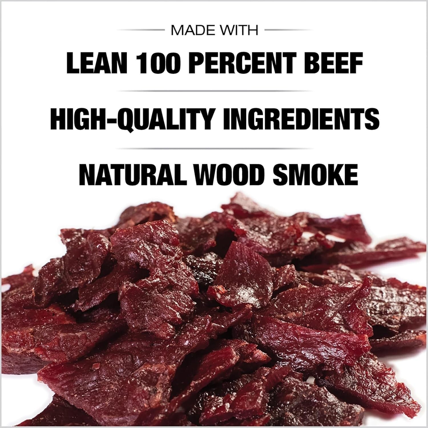 Authentic Old-Fashioned Beef Jerky 1/4 lb - Healthy Snack Alternative, Pack of 8