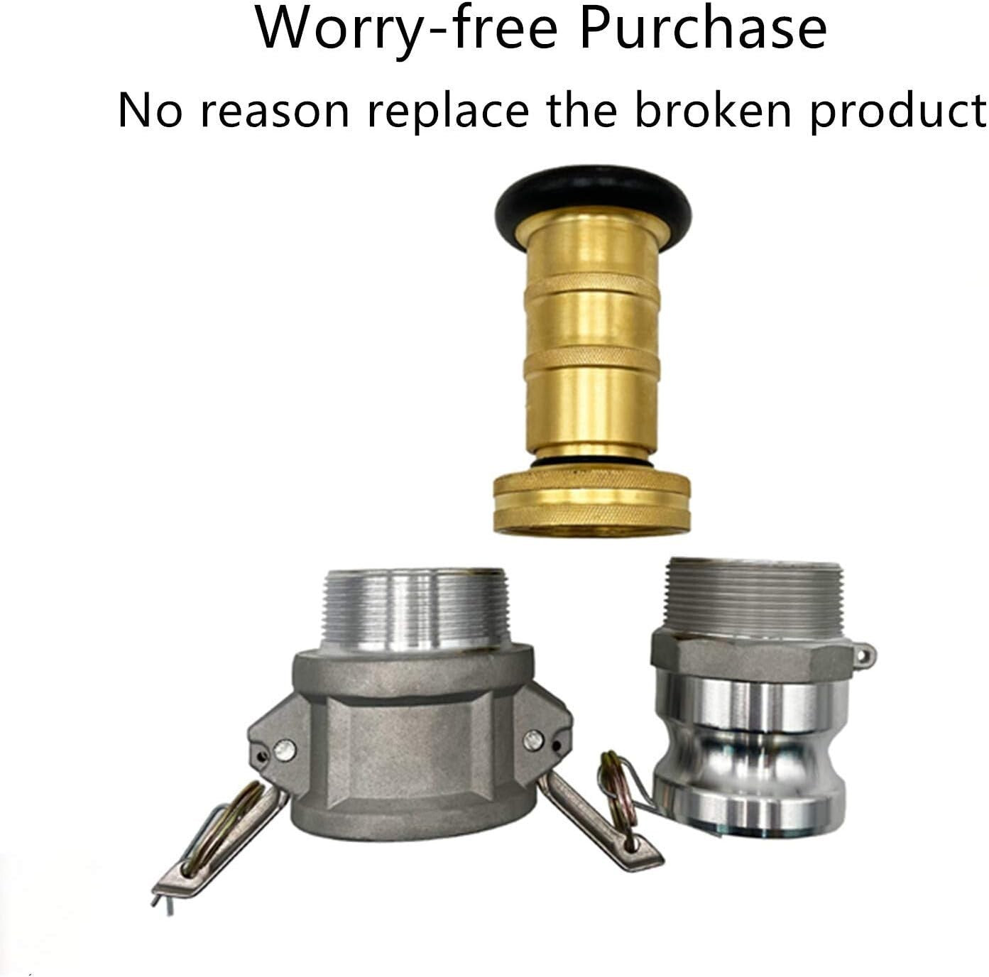 Adjustable 2-Inch NPSH/NPT Fire Nozzle - Versatile Spray Control Up to 100 PSI