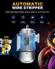Load image into Gallery viewer, Versatile Electric Cable Stripper - 0.06" to 1" Wire Sizes, High-Speed Operation