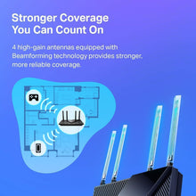 Load image into Gallery viewer, User-Friendly AX1800 WiFi 6 Router – Fast Streaming, Parental Controls &amp; Alexa