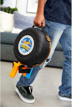 Load image into Gallery viewer, 5-in-1 Monster Trucks Tire Arena - Launcher, Stunt Flip, 2 Mini Cars Included