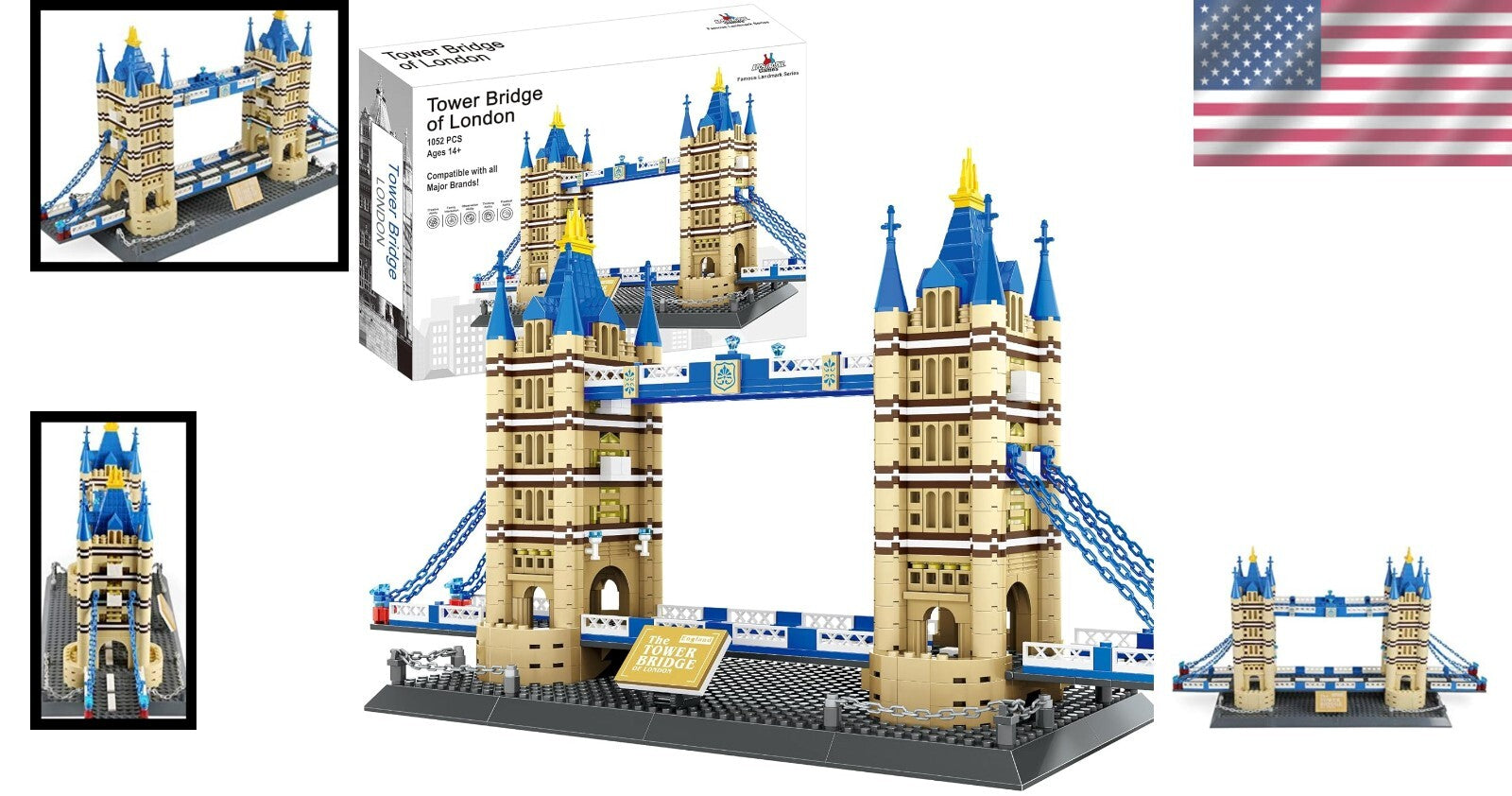 Educational Tower Bridge Building Block Set - 1,052 Pieces of Historical Fun