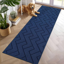 Load image into Gallery viewer, Geometric Patterned 2x6 ft Low Profile Doormat - Water Resistant &amp; Absorbent