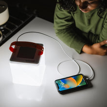Load image into Gallery viewer, Compact Solar Lantern &amp; Phone Charger - Ultimate 2-in-1 Waterproof Travel Light