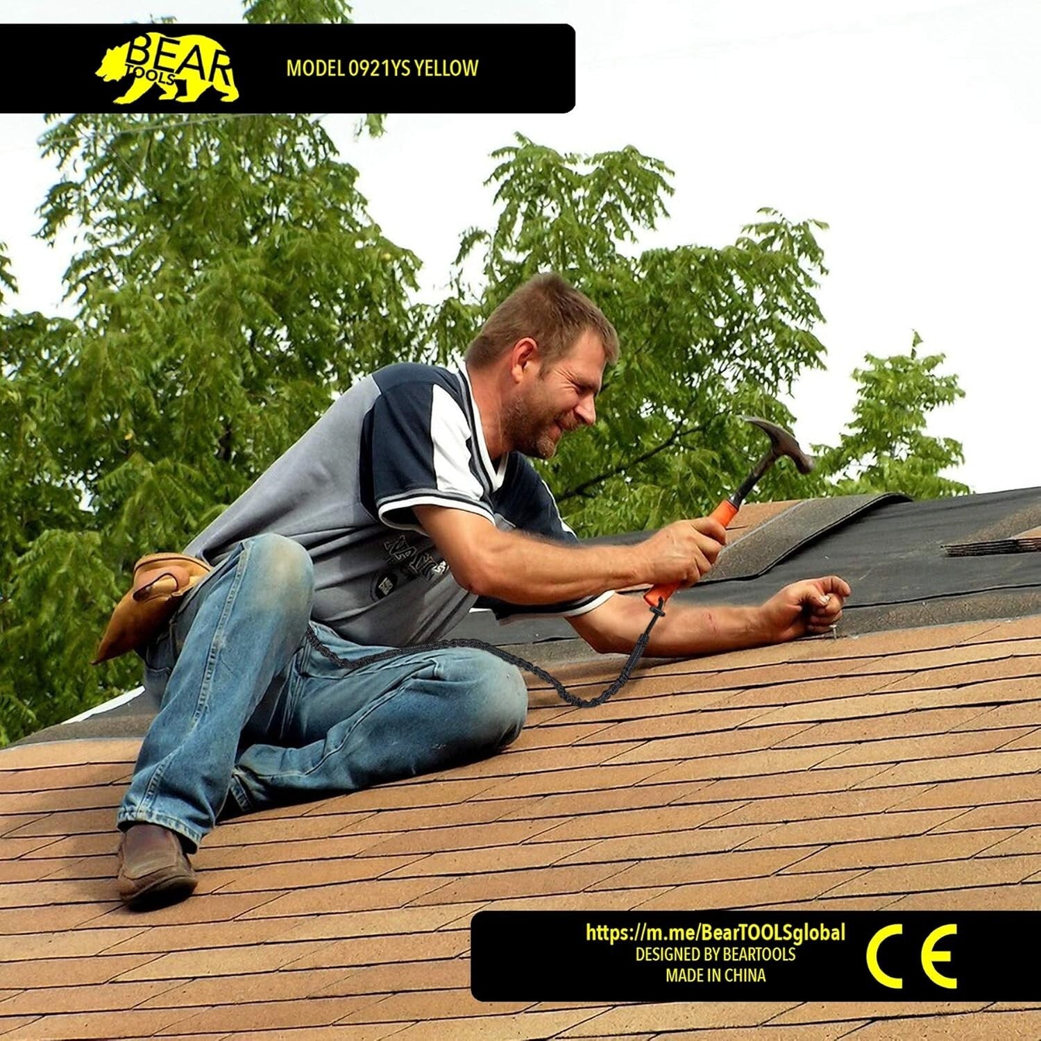 Reflective Tool Tether Lanyard with Adjustable Loop - Max 8KG Load for Safety