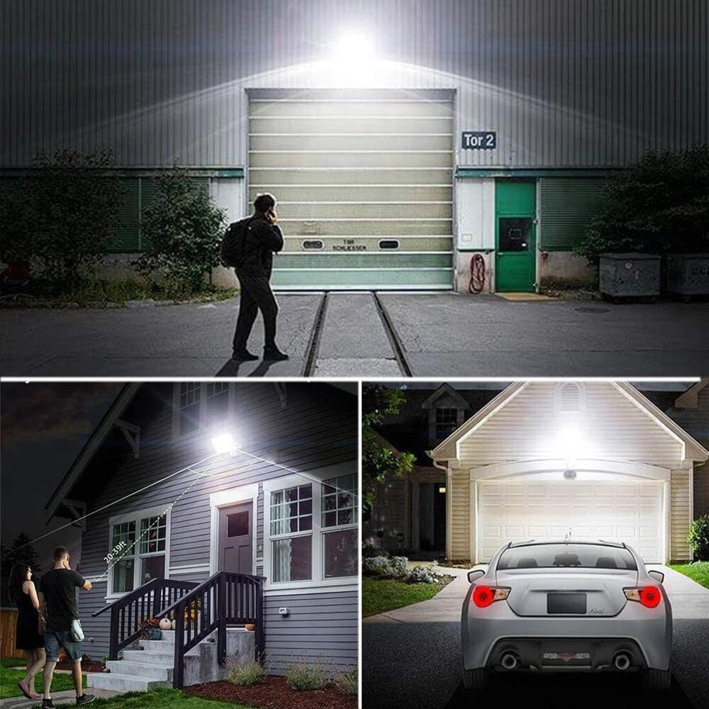 Bright 2800 Lumen Outdoor Motion Sensor Flood Lights - 4 Working Modes, 2-Pack
