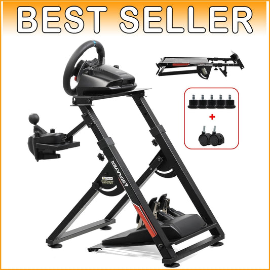 Adjustable Sim Racing Wheel Stand - Compatible with Logitech & Thrustmaster
