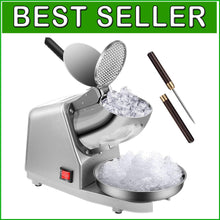 Load image into Gallery viewer, Heavy-Duty Ice Shaver with 420 Stainless Steel Blades - 173lbs/hr Performance