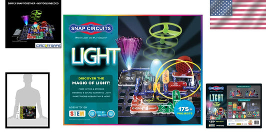Award-Winning Light Electronics Kit | Easy STEM Fun with 55 Colorful Parts