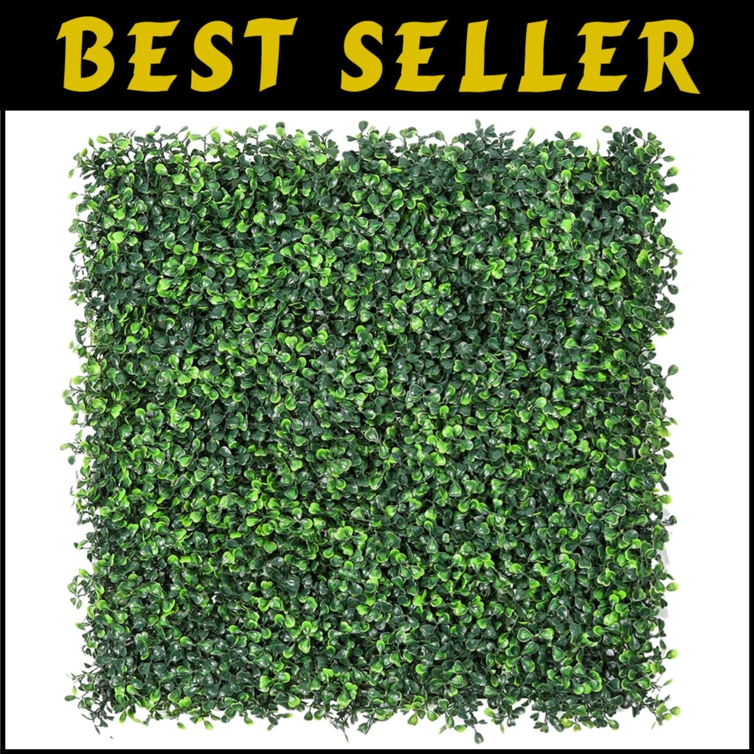 12-Piece 20"x20" Artificial Boxwood Hedge Panels - Enhanced Outdoor Privacy