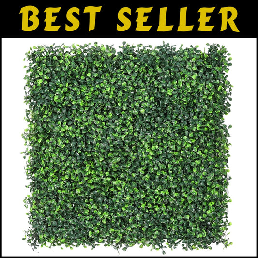 12-Piece 20"x20" Artificial Boxwood Hedge Panels - Enhanced Outdoor Privacy