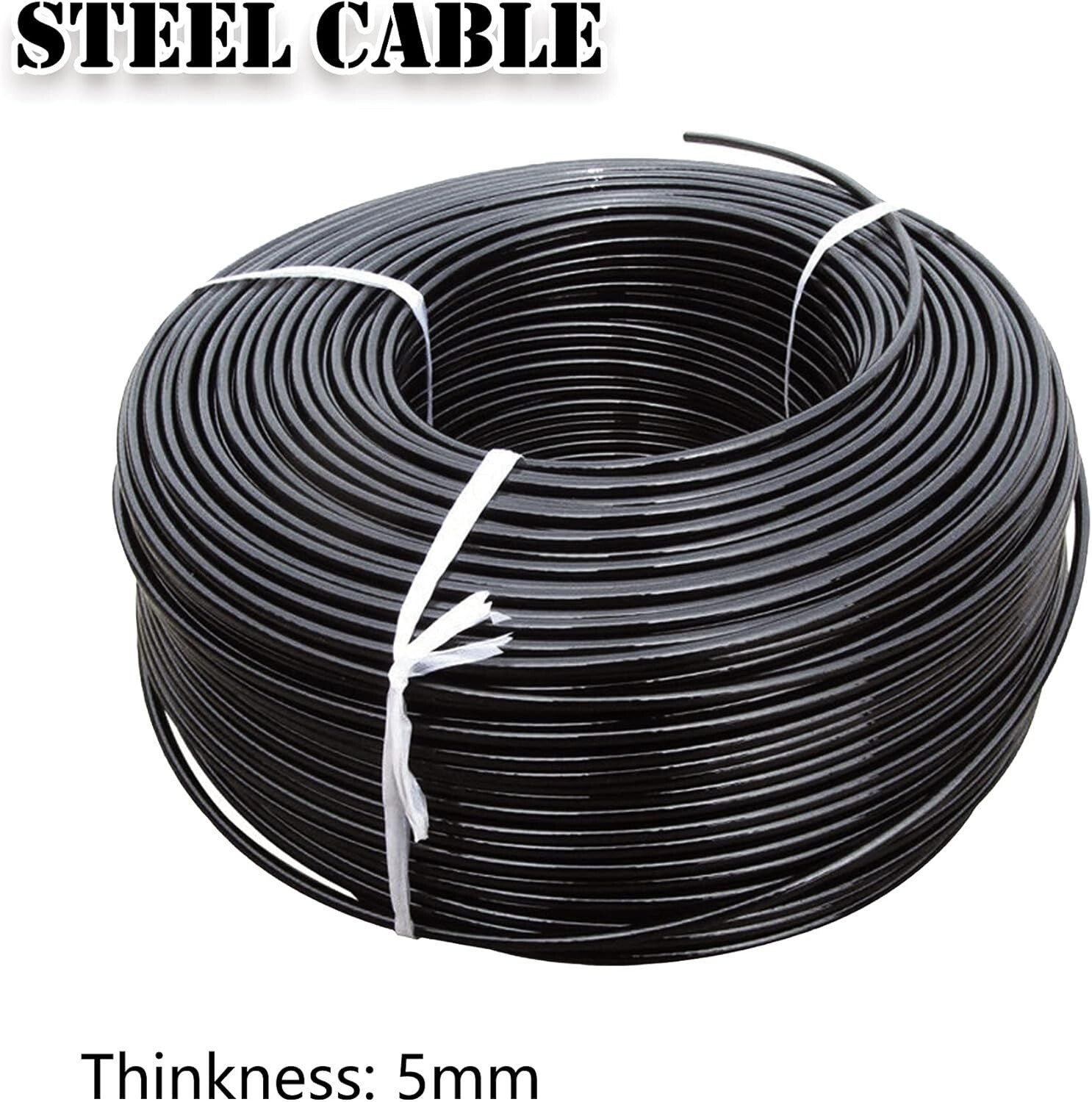 Durable Steel Wire Pulley Replacement Cable for All Gym Systems - Up to 1100 lbs