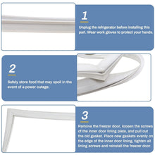 Load image into Gallery viewer, Premium 65x31 in Freezer Door Gasket – Fits Frigidaire &amp; Kenmore Appliances
