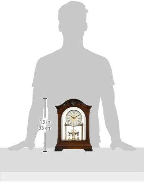 Classic Walnut Pendulum Clock with Westminster Chime - Living Room Must-Have