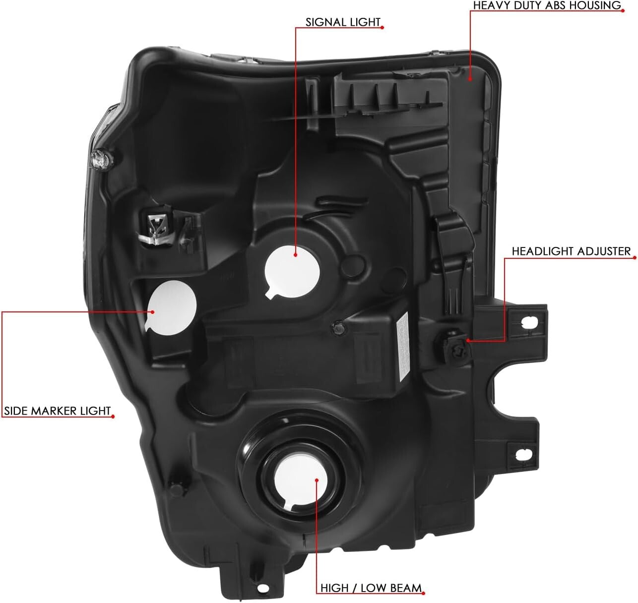 Clear Lens Waterproof Headlights for 11-16 Ford Super Duty - Easy Installation