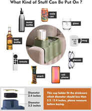 Load image into Gallery viewer, Premium Silicone Couch Cup Holder - Sturdy &amp; Stylish Drink Holder Brown