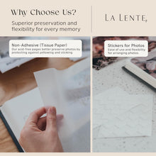 Load image into Gallery viewer, Square Scrapbook Photo Album: Gold-Stamped, Durable - Gift for Every Occasion