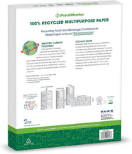 Load image into Gallery viewer, Quality 100% Recycled Multipurpose Paper - 8.5x11 Sheets, Ideal for All Printers