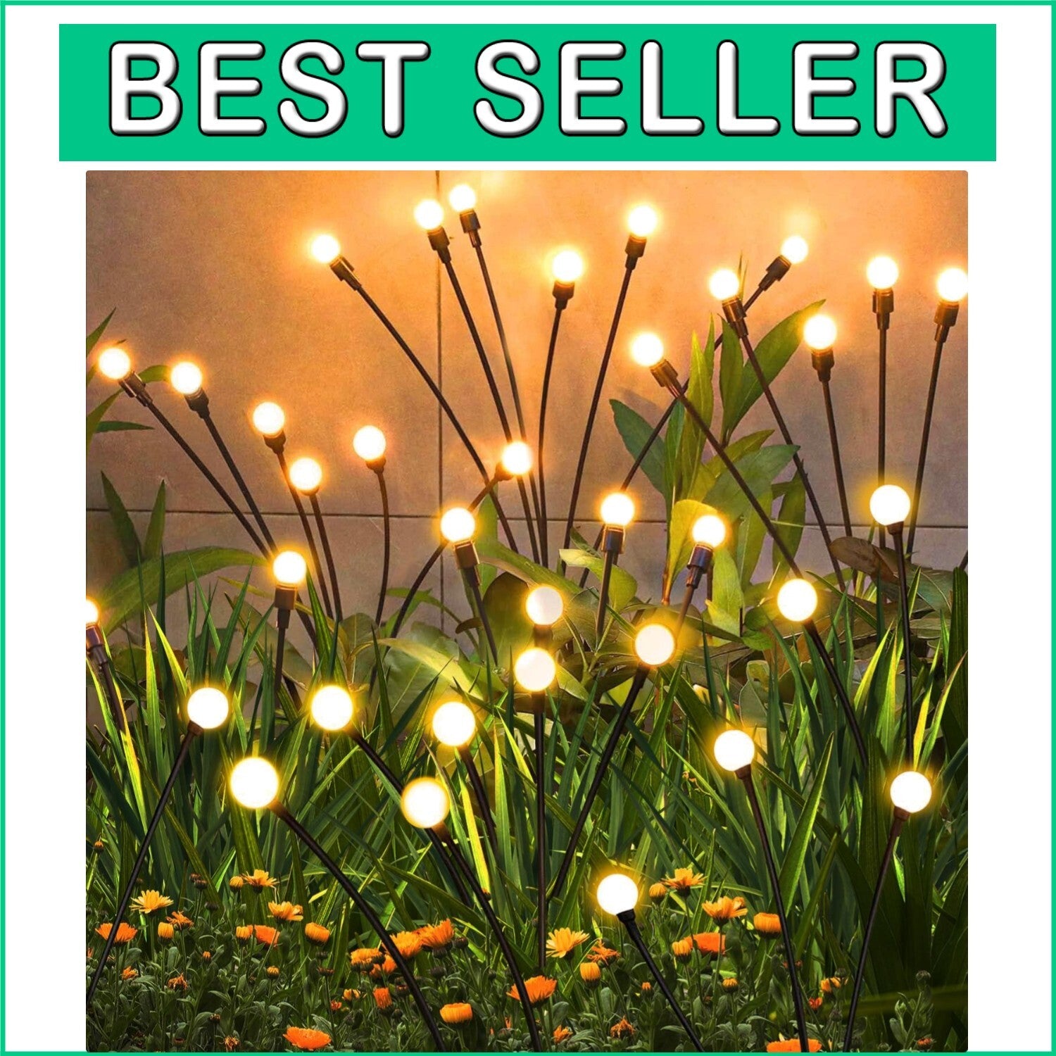 Elegant Solar Firefly Lights - 6 Pack 36 LEDs for Stunning Outdoor Displays