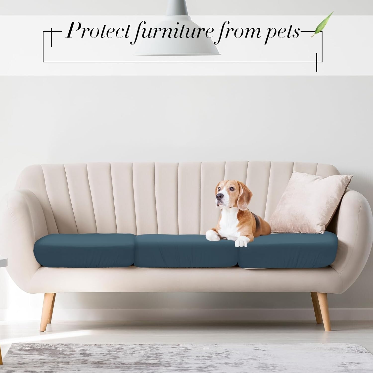 8 Stylish Stretch Cushion Covers - Waterproof Protection for Outdoor Furniture