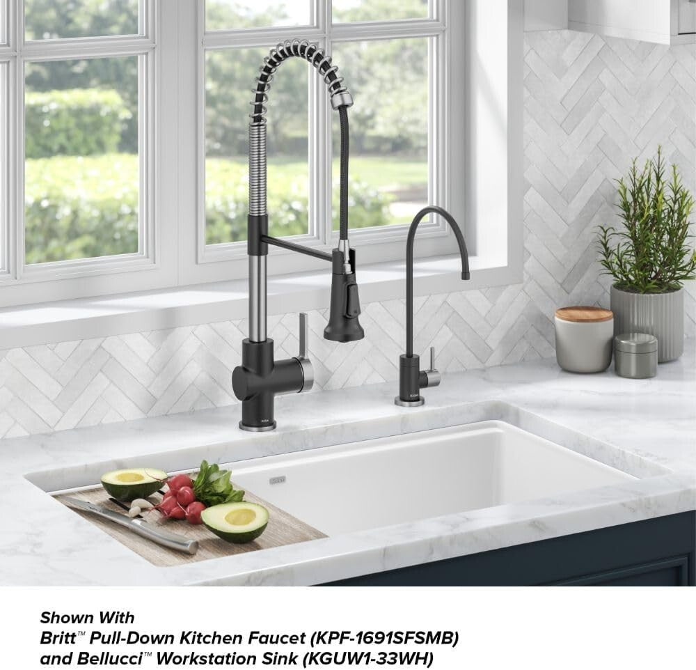 Durable Spot-Free Stainless Steel Drinking Water Faucet - Purita High-Arc Design