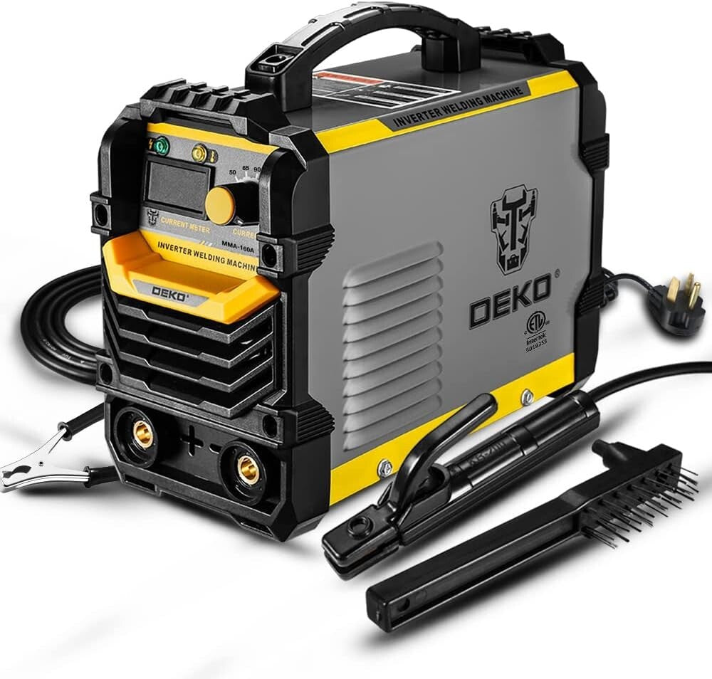 Efficient 160A IGBT Welder Machine - Lightweight with LCD Display & Carry Handle